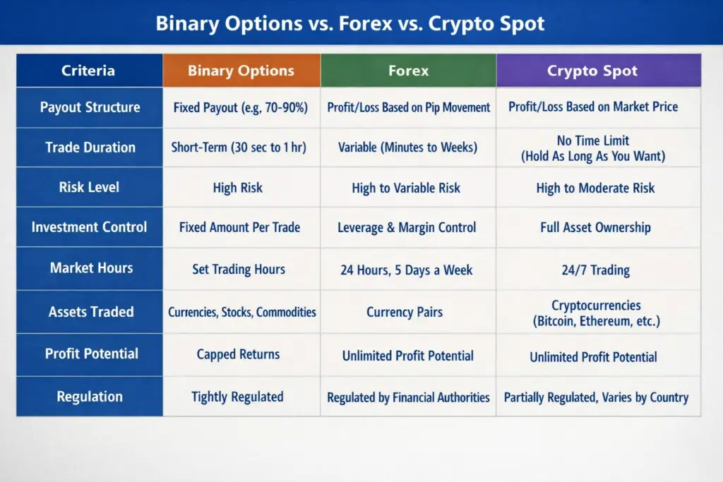 Comparison of Regulated Trading Alternatives in UAE